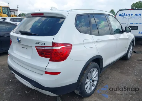 2016 BMW X3 xDrive28I z USA, uszkodzony, nr VIN 5UXWX9C59G0D72238